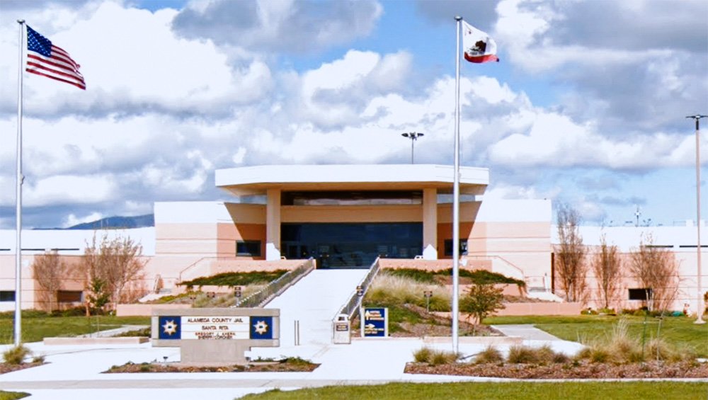 Exterior of Santa Rita Jail, in Alameda County, CA.