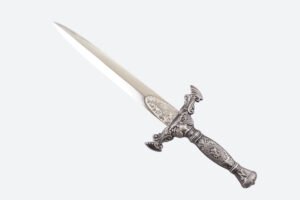 Old-style dirk against white background