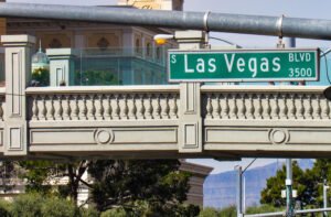 Pedestrian Bridge on the Las Vegas Strip